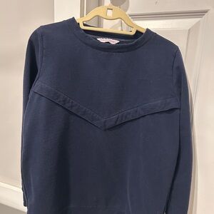 Breastfeeding Sweatshirt with hidden zippers. Teat & Cosset